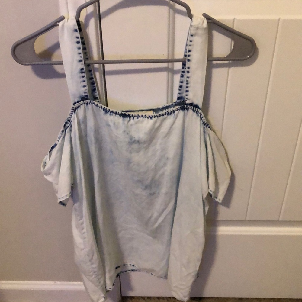 Denim wash shirt